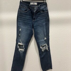 Hollister Distressed Blue Boyfriend Jeans